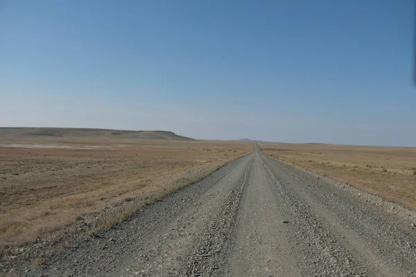 Deserted Sandy Area Aral Sea — Stock Photo, Image
