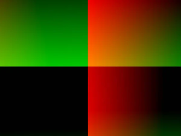 Abstract Reclame Groen Zwart Rood Verloop Wazig Rechthoeken Decoratieve Fluorescerende — Stockfoto