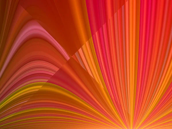 Abstract Background Red Yellow Artistic Dynamic Stripes Gradient Vibrant Fluorescent — Stock Photo, Image