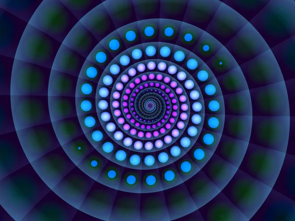Fondo espiral azul abstracto — Foto de Stock