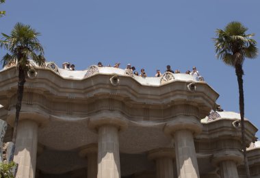 Antoni Gaudi Guell Park mimari şaheserler çekmek