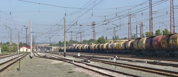 Stora järnvägsstation — Stockfoto