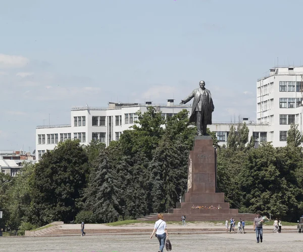 Monumento de Lenine na Praça da Liberdade — Fotografia de Stock