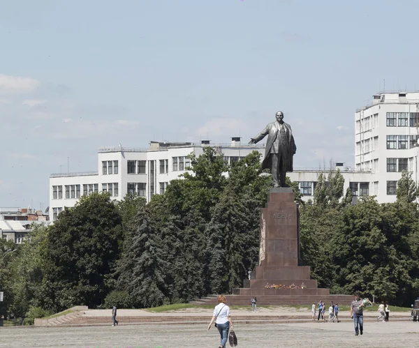 Lenin monument on Freedom Square — Stock Photo, Image