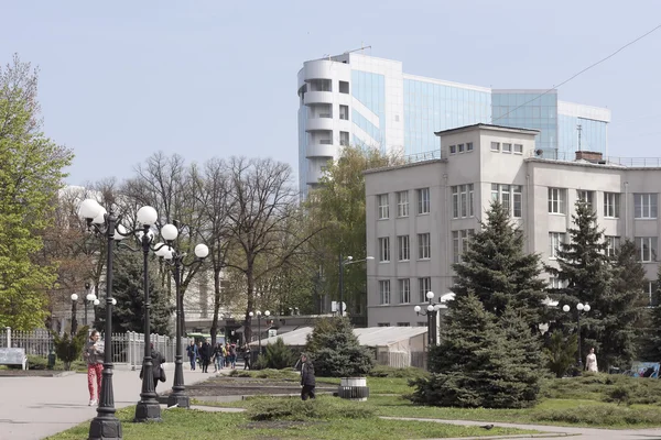 En la plaza Pushkin en Kharkiv — Foto de Stock