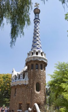 Antoni Gaudi Guell Park mimari şaheserler çekmek