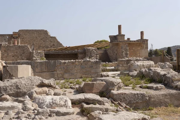 A knósszoszi palota, délre, Heraklion romok — Stock Fotó