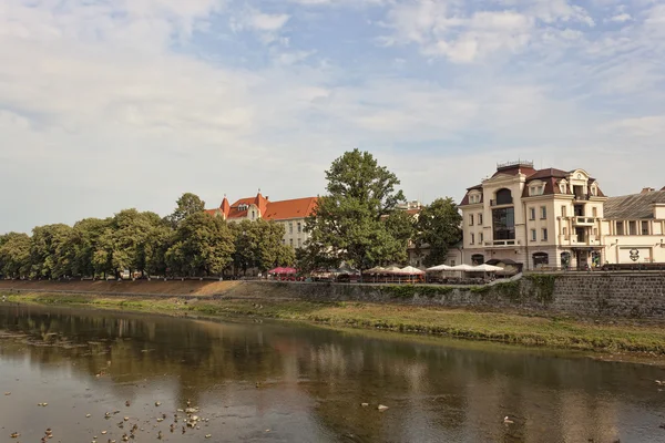 River Uzh in Uzhhorod — Stock Photo, Image