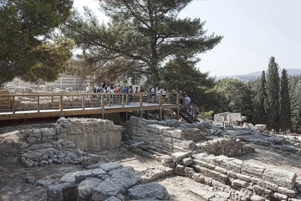 Ruínas do Palácio de Knossos, ao sul de Heraklion — Fotografia de Stock