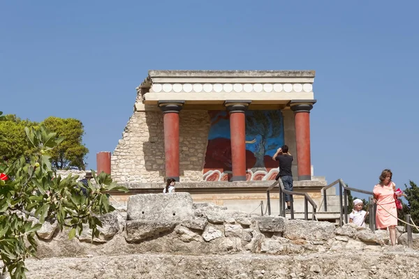 Ruínas do Palácio de Knossos, ao sul de Heraklion — Fotografia de Stock