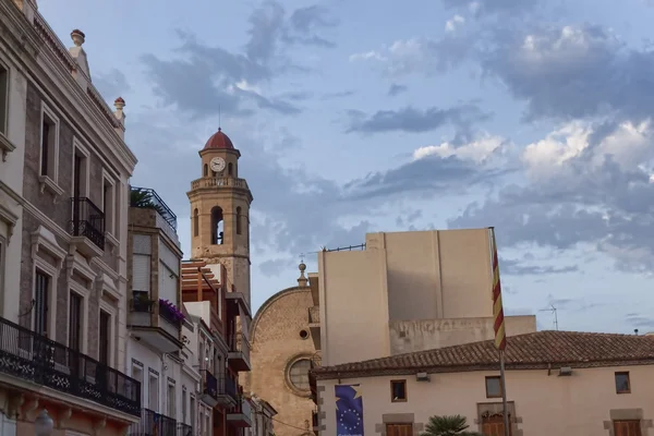 Ayarı s ışınlarının st. mary ve st. nicholas Kilisesi — Stok fotoğraf