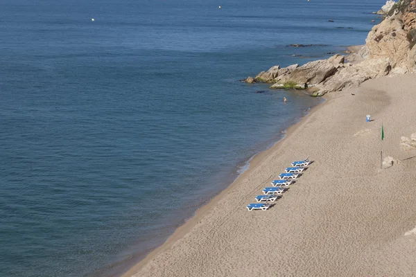 La playa de Calella — Foto de Stock