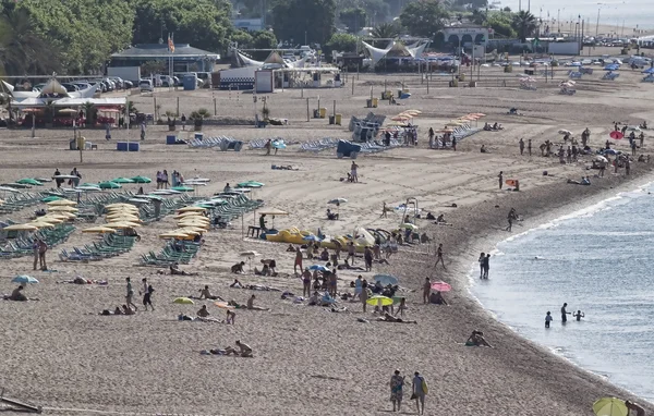 La playa de Calella — Foto de Stock