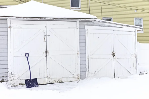 Träskjul, vinter — Stockfoto