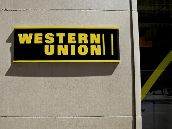 Western Union, New York City, ons Stockafbeelding