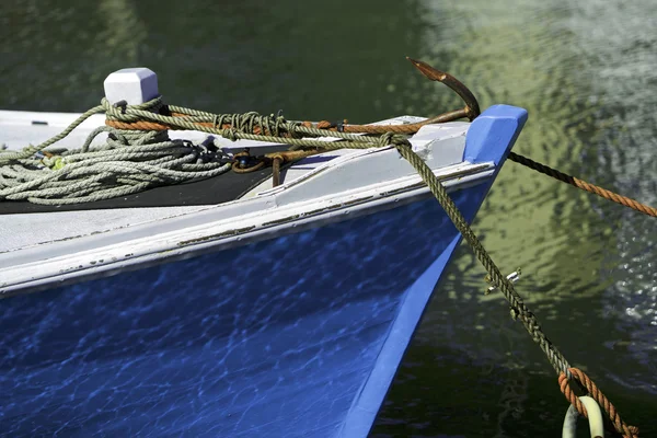 Pontile rustico, vista mare — Foto Stock