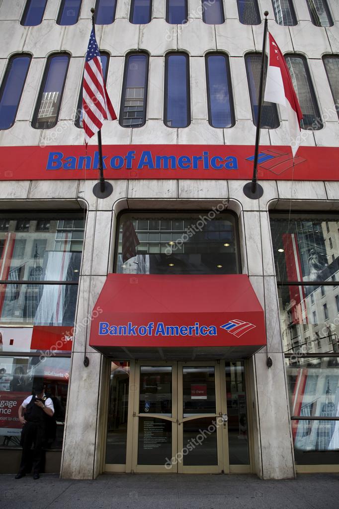 NEW YORK - JUNE 06: Bank of America branch in New York, United States America on June 06, 2014. Billion fine to settle allegations sold toxic mortgages to investors. Photo taken on: June 06th, 2014