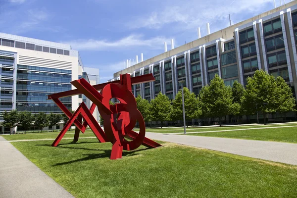 Red Sculpture, Boston — Zdjęcie stockowe