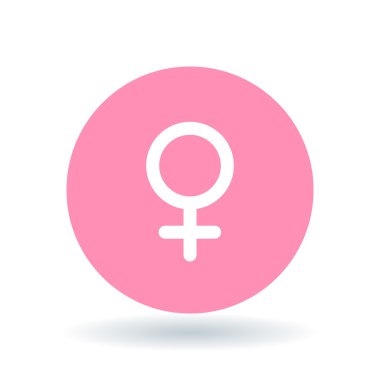 Female gender icon. Ladies sign. Women symbol. Vector illustrati