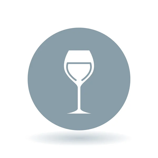Weinglas-Ikone. Weinprobe Zeichen. Alkoholsymbol. Vektorillustration. — Stockvektor