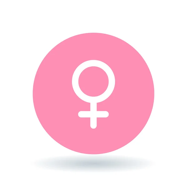 Female gender icon. Ladies sign. Women symbol. Vector illustrati — Stock vektor