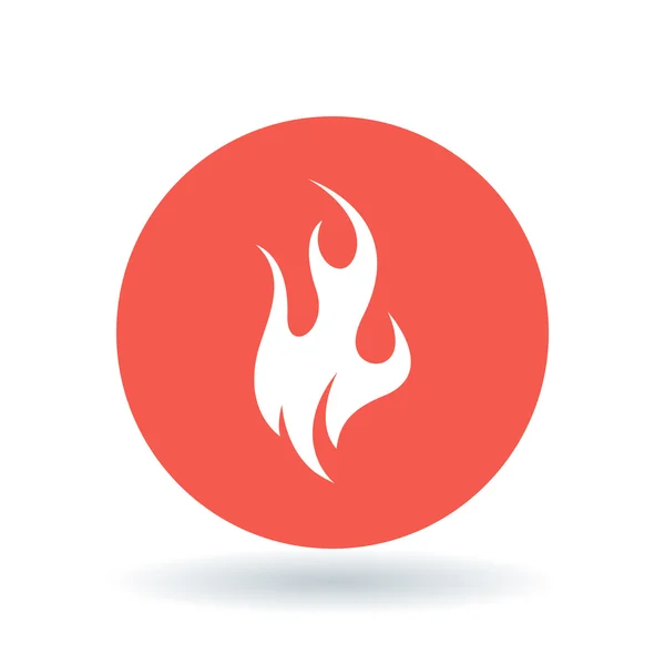 Icône feu. Signe de flamme. Symbole inflammable. Illustration vectorielle . — Image vectorielle