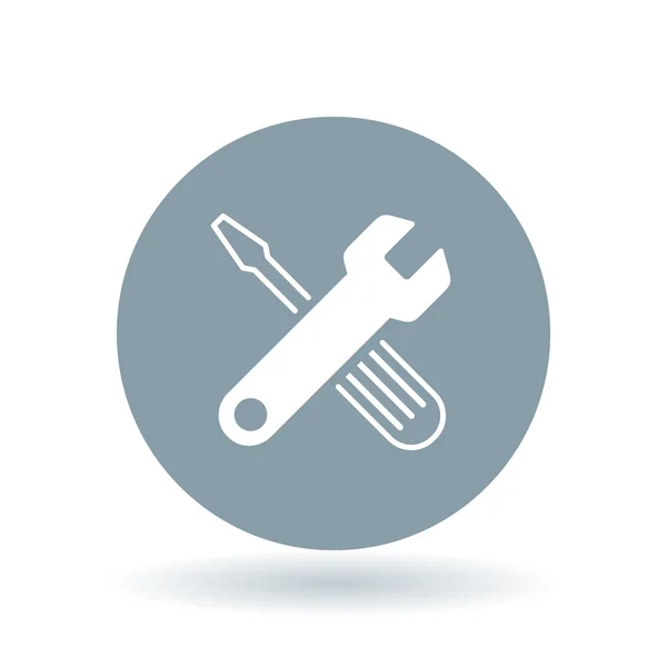 Configuration tools icon. Settings and preferences sign. Spanner and screwdriver symbol. Vector illustration. — 图库矢量图片