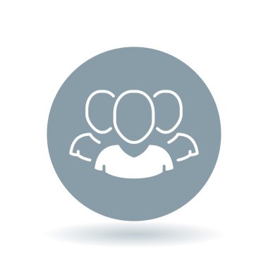 Team icon. Group sign. Teamwork symbol. Vector illustration.