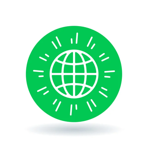 Globe icon. Global sign. World symbol. Vector illustration. — Stock vektor