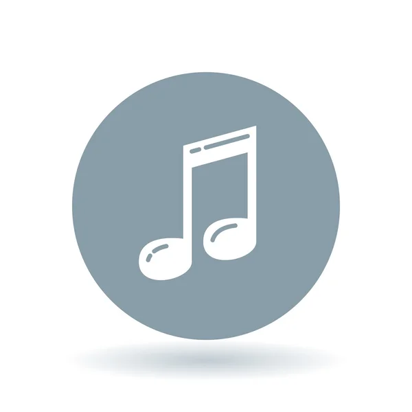 Music note icon. Music key sign. song and melody symbol. Vector illustration. — 图库矢量图片