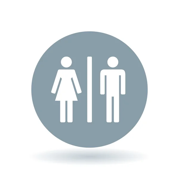 Männliche und weibliche Ikone. Gender-Zeichen. Toilettensymbol. Vektorillustration. — Stockvektor