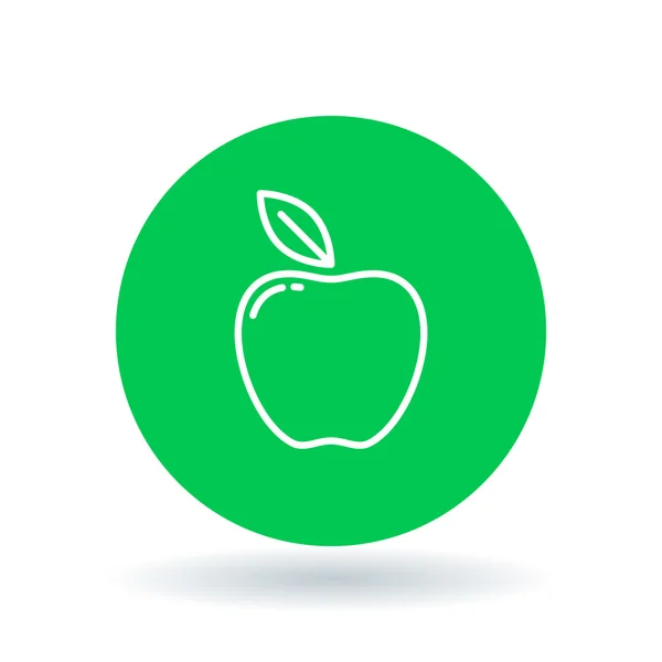 アップルのアイコン。アップルフルーツサイン。健康的なリンゴのシンボル。ベクトルイラスト. — ストックベクタ