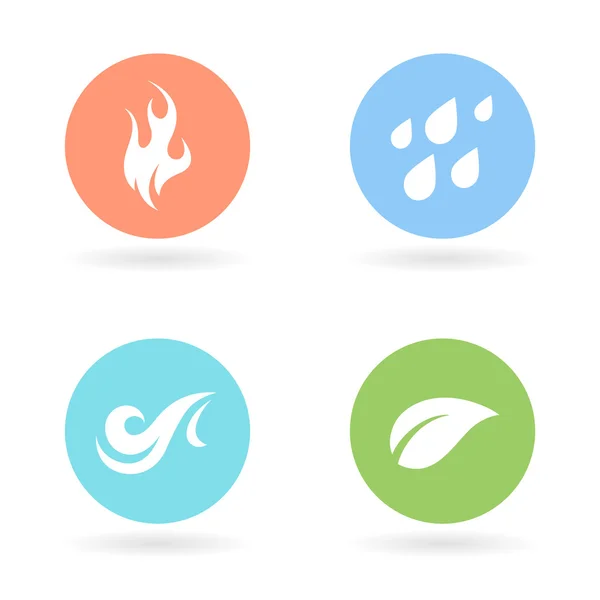 Vector of 4 natural elements icons air fire earth and water nature concept  illustrationVector of 4 natural elements icons air fire earth and water  nature concept illustration 29284725 Vector Art at Vecteezy