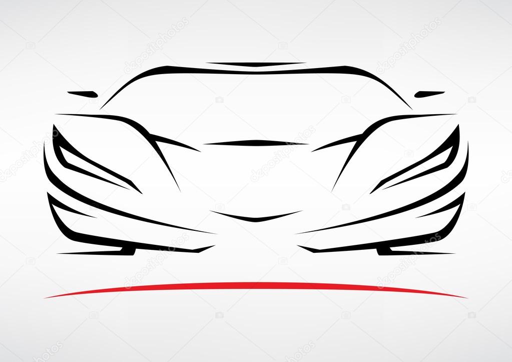 Concept Sportscar Vehicle Silhouette 3