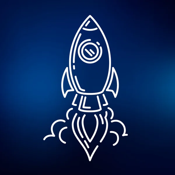 Ikona startu rakiety — Wektor stockowy