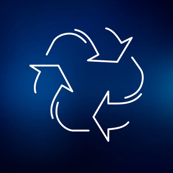 Recycle reuse icon — Stockový vektor