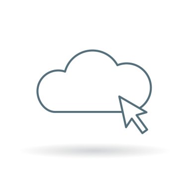 Cloud select internet icon