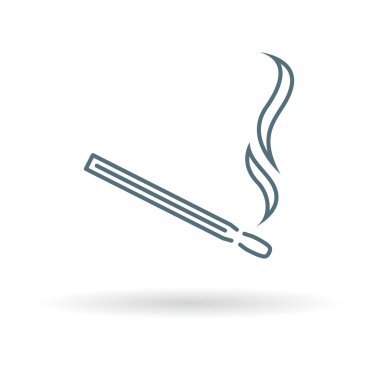 Burning matchstick icon