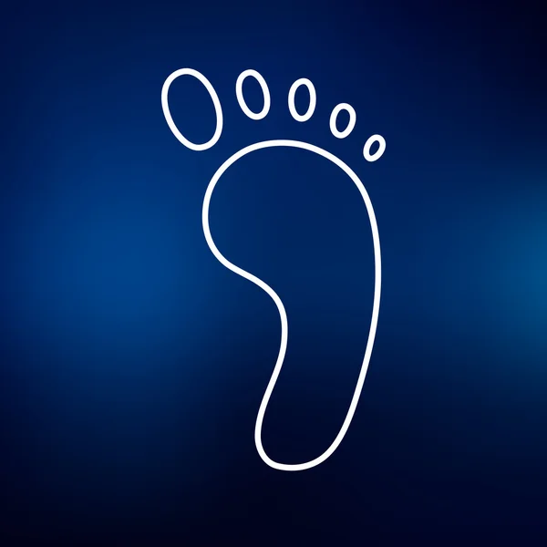 Bare foot print icon — 图库矢量图片