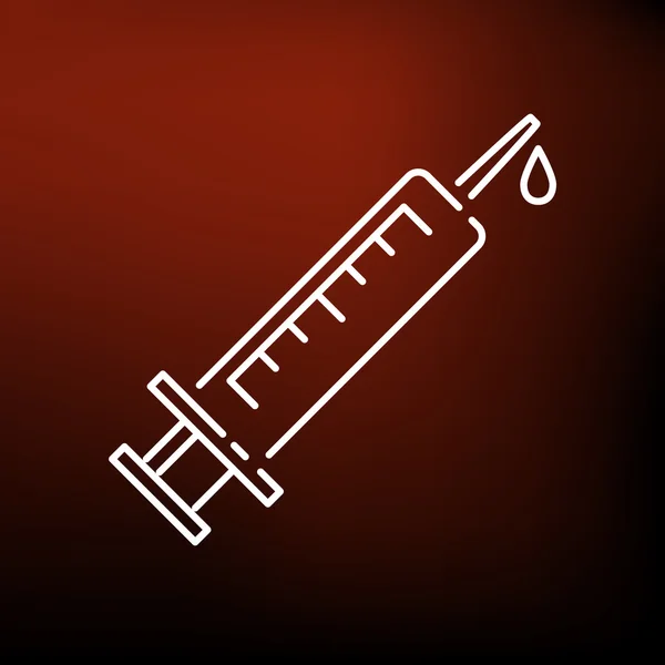 Medical syringe icon — Stock Vector