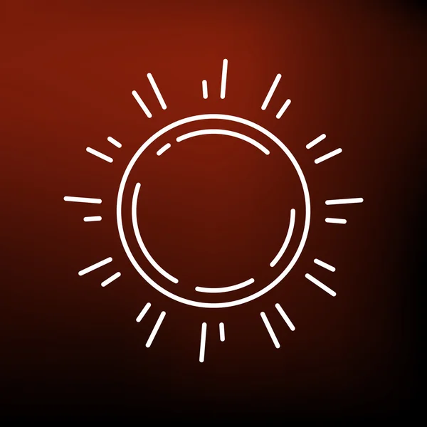Icône rayons du soleil — Image vectorielle