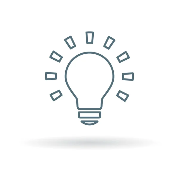 Halogen lightbulb on icon — Διανυσματικό Αρχείο
