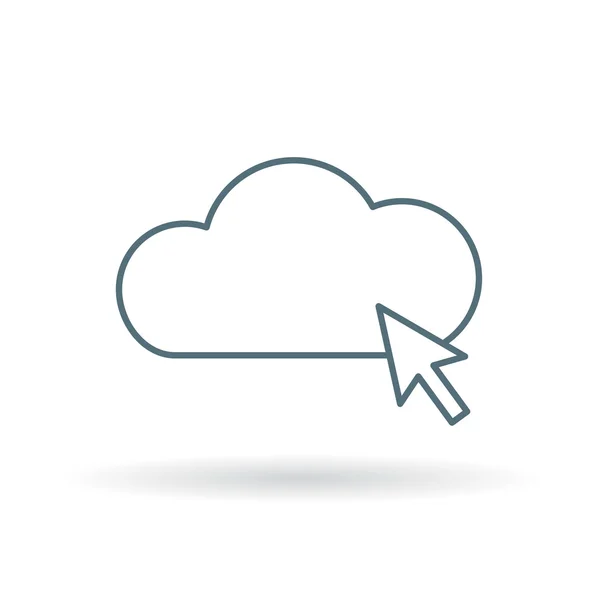 Cloud select internet icon — Wektor stockowy