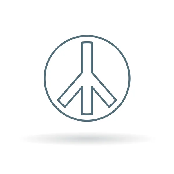 Símbolo de paz simple — Vector de stock