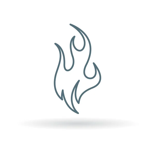 Feuerflamme-Symbol — Stockvektor