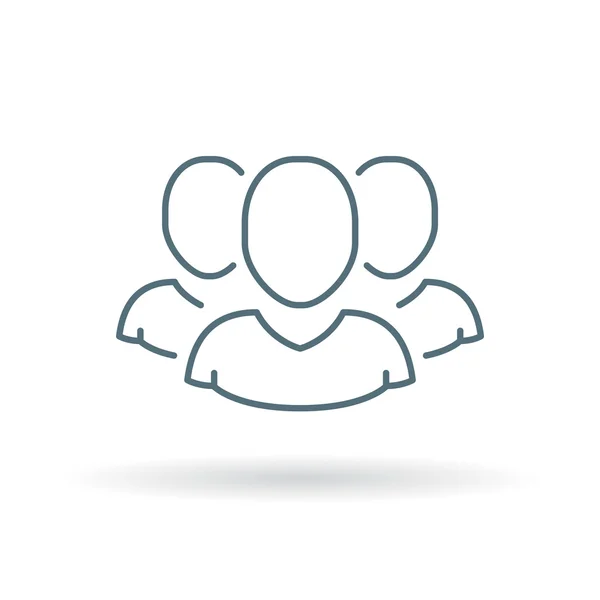 Group teamwork icon — Stockvector