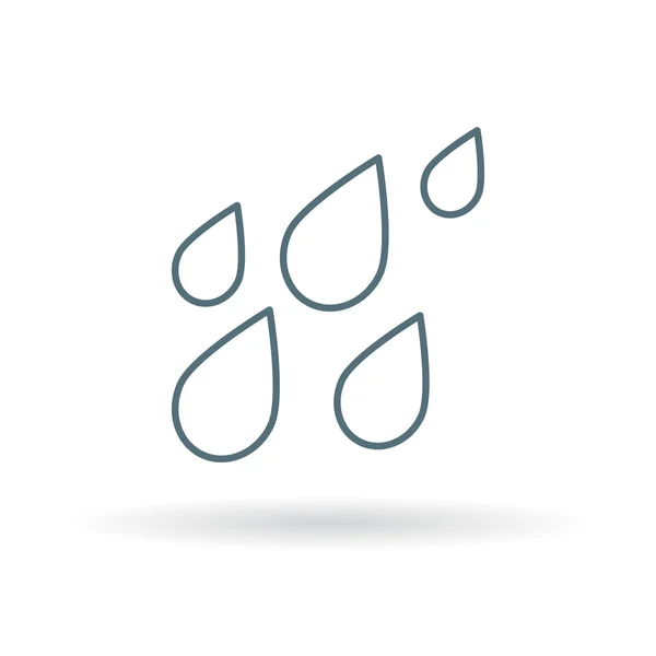 Rain waterdrops icon — ストックベクタ