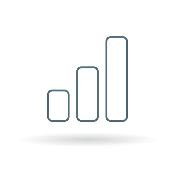 Bar graph icon success — Stock Vector