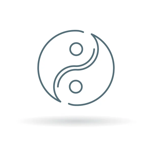 Yin yang εικονίδιο — Διανυσματικό Αρχείο