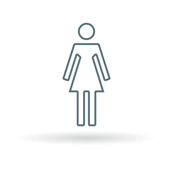 Icono de género femenino — Vector de stock